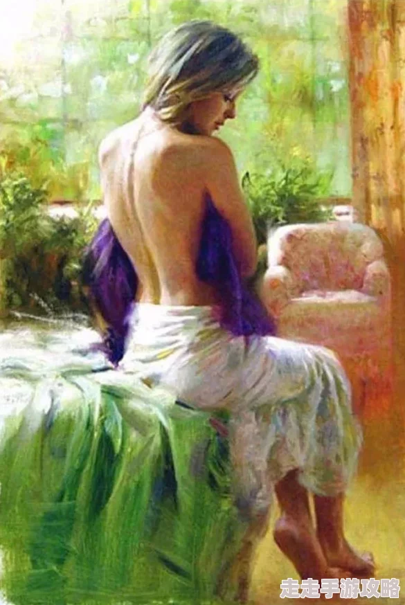 美女脱了个精光这是一幅描绘自然之美的艺术作品